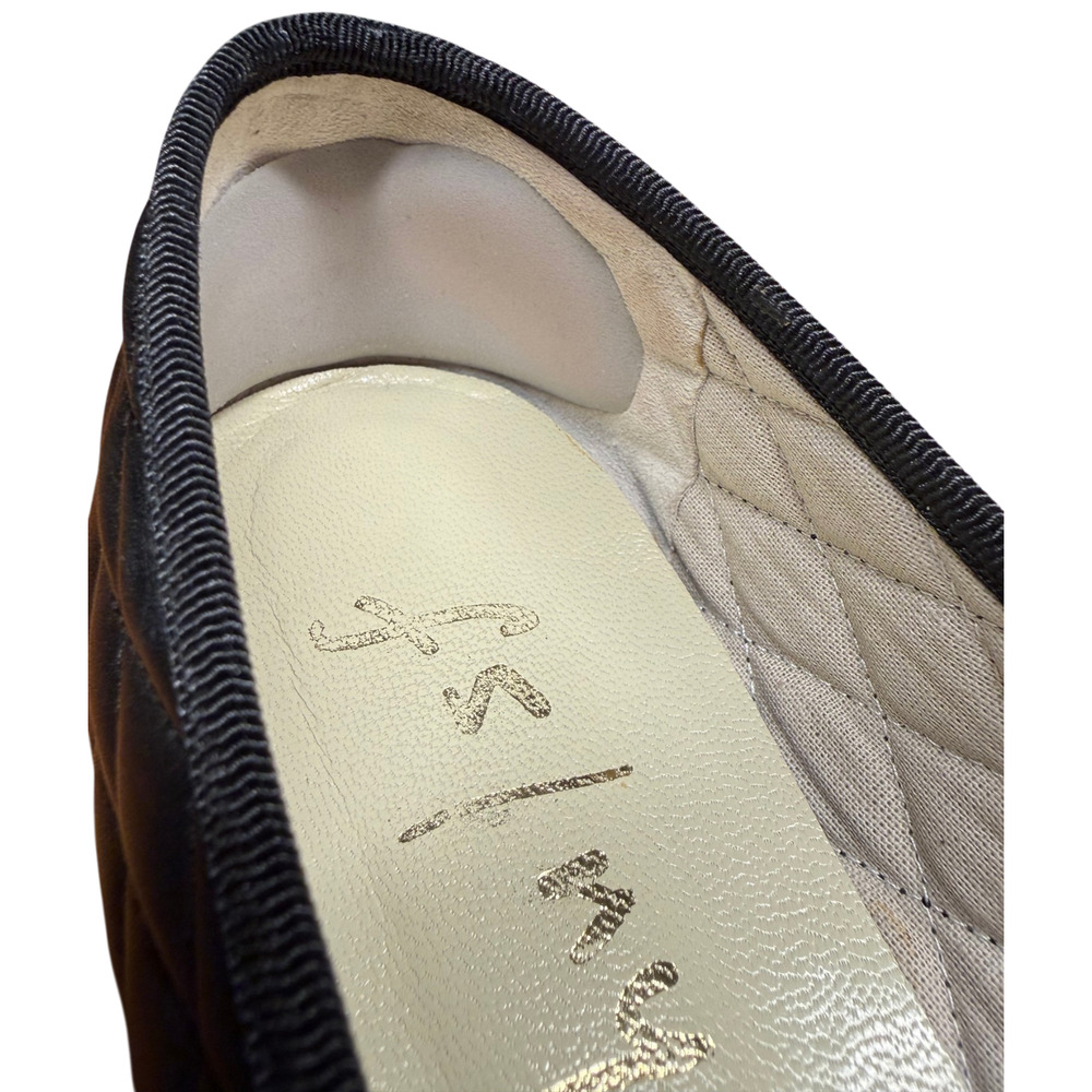 FRENCH SOLE FS/NY Passport Women's 9.5 Black Ballet Flats Leather Sole Comfort - Picture 10 of 12